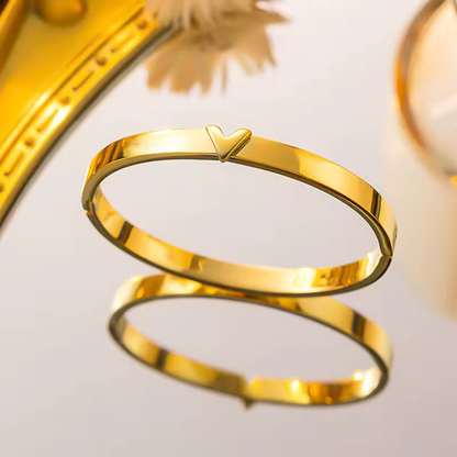 Pulsera Acero Inoxidable Doble Brillo