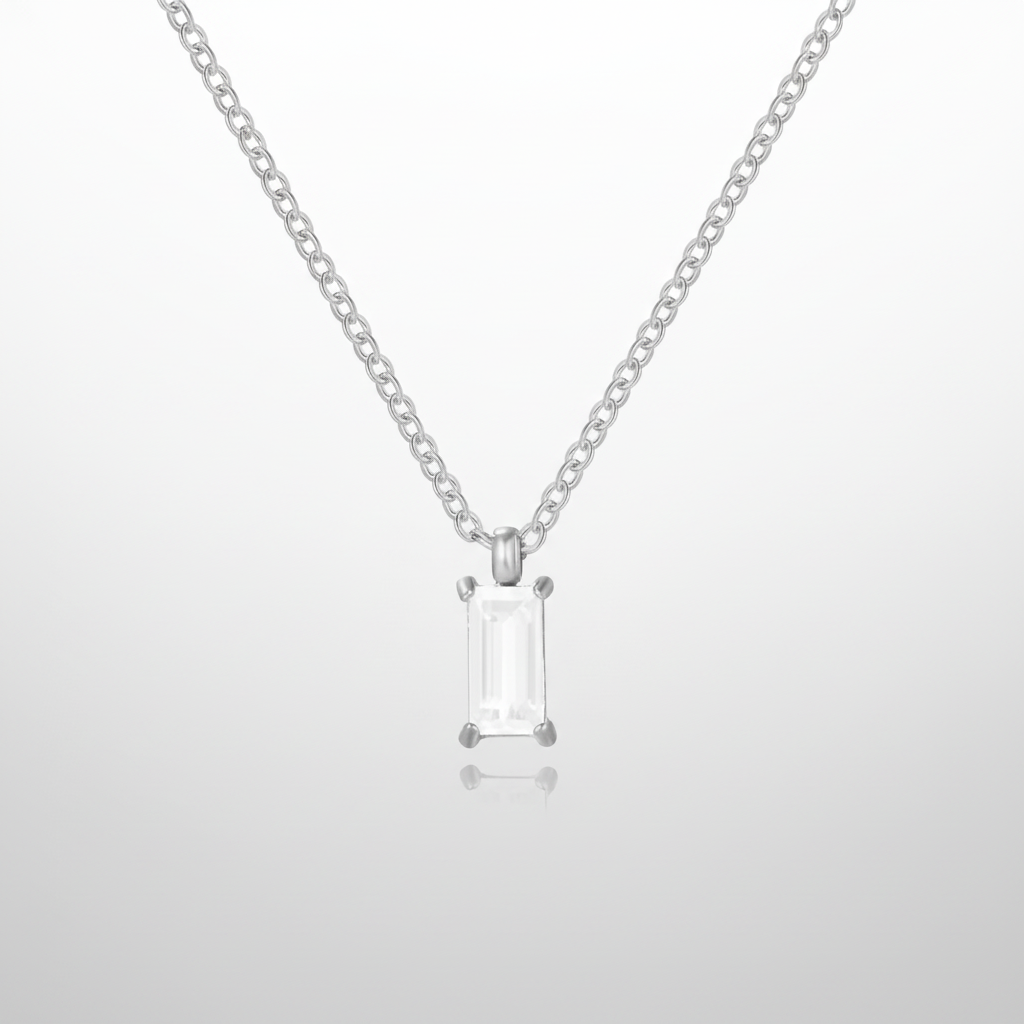 Collar Minimalista con Colgante de Piedra